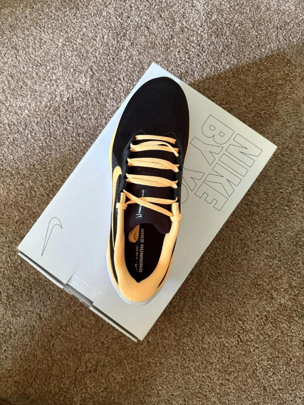 Nike Pegasus 41 Running Shoes | Black & Peach Orange | Size 11.5 | Brand New